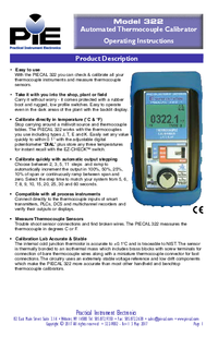 Thumbnail of document Manual - 322-1 Thermocouple Calibrator